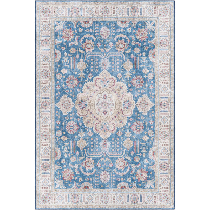 Charlton Home® Dipak Oriental Blue Area Rug & Reviews Wayfair